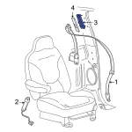 7L1Z16602B82BB - Electrical: Height Adjuster for Ford Image
