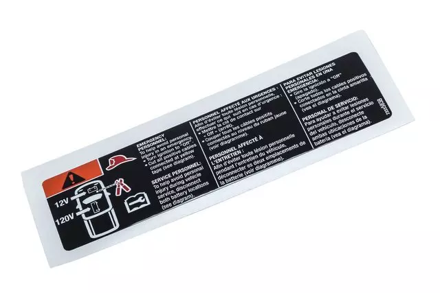 23335838 - : Battery Warning Label for GM Image