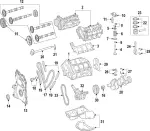 642010031464 - : Rear Main Seal Retainer for Mercedes-Benz: Sprinter 2500, Sprinter 3500 Image