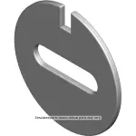25684550 - : Front Floor Console Front Bracket Washer for GM Image