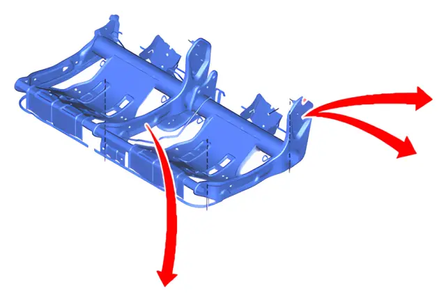 CK4Z9963161P - Body: Seat Frame for Ford Image