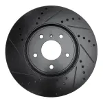 63368014L - : DFC Brake Rotor - Drilled and Slotted - Black for DYNAMIC FRICTION Image