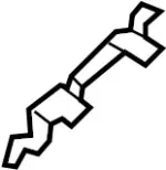 763A3JK00B - : Grip Handle Bracket for INFINITI: G25, G37, Q40 Image