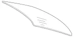 2096700080 - Body: Back Glass for Mercedes-Benz Image