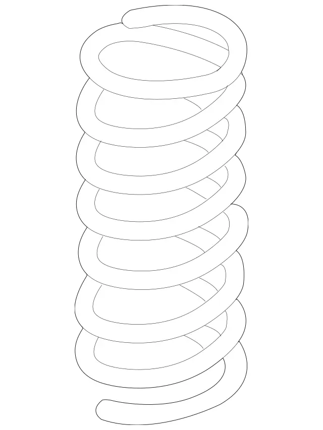 2103243604 - Springs, Suspension and Hydraulics: Rear Spring for Mercedes-Benz: 180C, C230, C240, C280, C320, C350, CLK430, CLK55 AMG, CLK63 AMG, E420, E430 Image image