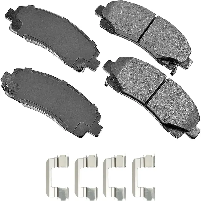 ACT1102 - Brake: Akebono ProACT Ultra Premium Ceramic Disc Brake Pad Kit for AKEBONO Image