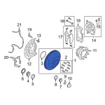 PC3Z1102A - Brakes: Hub &amp; Rotor for Ford: F-250 Super Duty, F-350 Super Duty, F-450 Super Duty Image