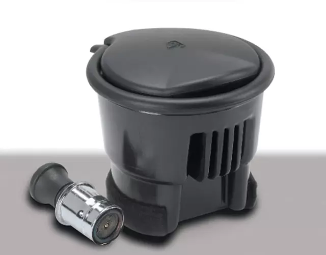 5L8Z7804810BAA - Interior: 2005-2024 Ford - Ash Cup Coin Holder - With Lighter Element for Ford: Explorer, Explorer Sport Trac, Five Hundred, Mustang, Mustang Mach-E, Ranger, Taurus | Lincoln: Corsair, Mark LT, MKC, MKS, MKX, MKZ, Navigator, Zephyr | Mercury: Sable Image