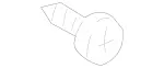 2089840129 - Body: Pillar Molding Screw for Mercedes-Benz Image