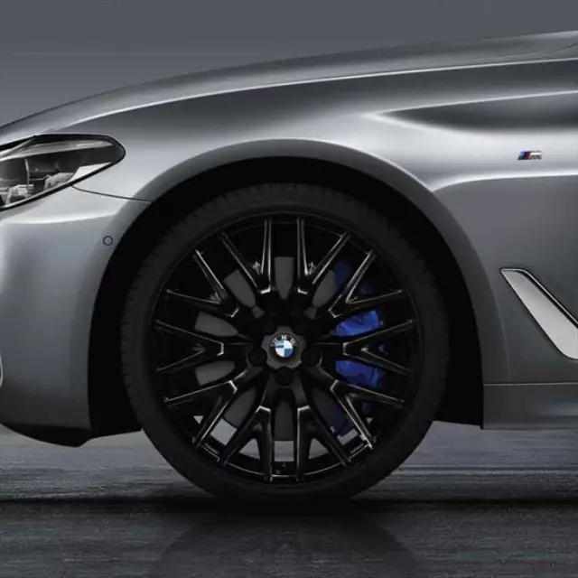 36112448419 - Wheels: Style 636 Liquid Black Complete Summer Wheel &amp; for BMW: 530i, 530i xDrive, 540d xDrive, 540i, 540i xDrive, M550i xDrive Image