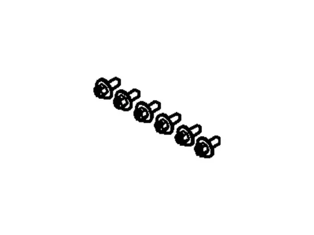 N807572S439 - Body: Ford License Plate Bracket Hardware Kit Pack of 5 N807572-S439 – Fits 2017–2022 F-150, Super Duty for Ford Image