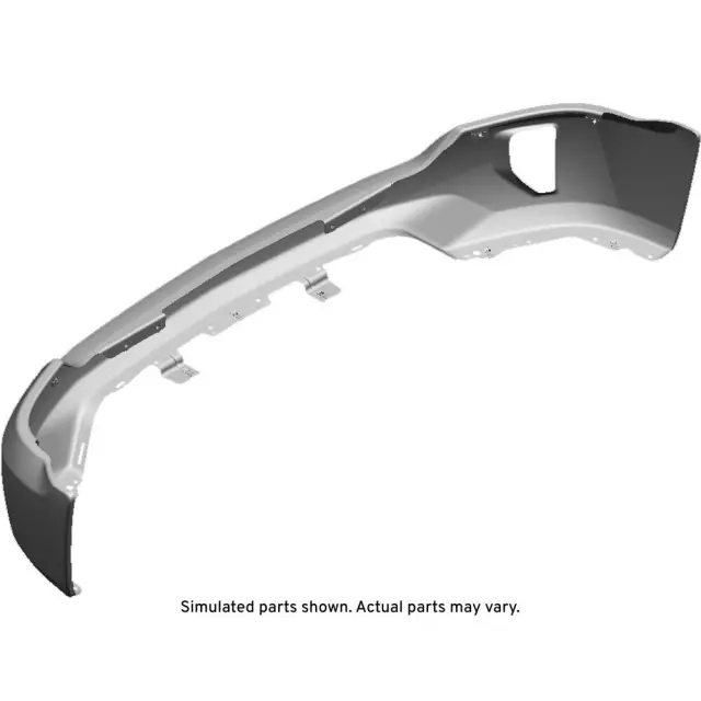 84029801 - : Bright Chrome Front Bumper Impact Bar for Chevrolet: Silverado 1500, Silverado 1500 LD Image