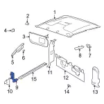 7C3Z2502345BA - Body: Cowl Kick Panel for Ford: F-250 Super Duty, F-350 Super Duty, F-450 Super Duty Image