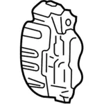 6L1Z2B120D - Brakes: Caliper for Ford: Expedition | Lincoln: Navigator Image