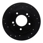 63321034L - : DFC Brake Rotor - Drilled and Slotted - Black for DYNAMIC FRICTION Image