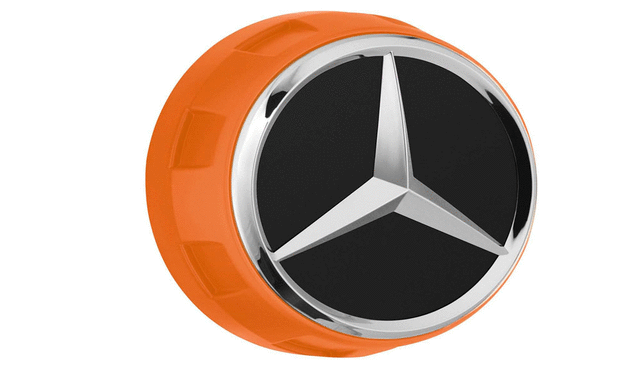 40009002232 - : Amg Hub Cap - In Center Lock Design - Orange for Mercedes-Benz Image
