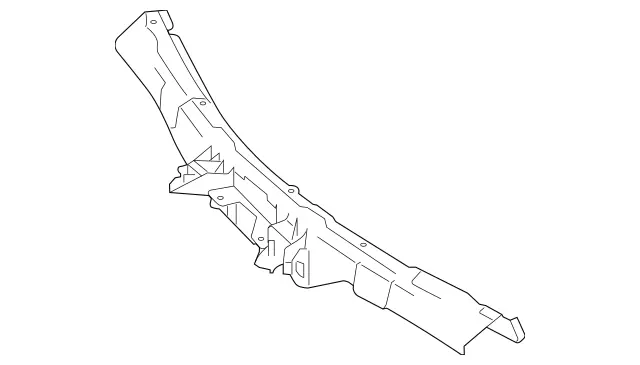 2226200401 - Cowl, Front Panel: Crossmember for Mercedes-Benz: Maybach S550, Maybach S560, Maybach S600, Maybach S650, S450, S550, S550e, S560, S600, S63 AMG, S65 AMG Image image