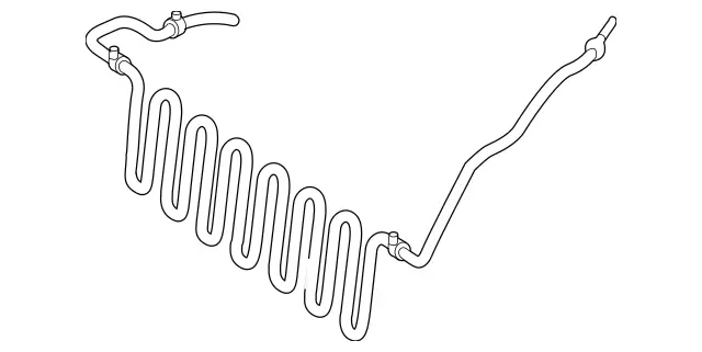 1714602624 - Steering: Power Steering Oil Cooler for Mercedes-Benz Image