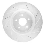 63172043R - : DFC Brake Rotor - Drilled and Slotted - Silver for DYNAMIC FRICTION Image