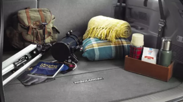 PT2064814010 - Cargo Management: 2014-2019 Toyota Highlander - Cargo Mat Carpet Gray for Toyota Image