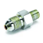 3275 - : FITTING, ADAPTER, -4AN MALE TO 1/16" NPT MALE, FOR FORD FUEL RAIL for AutoMeter Image
