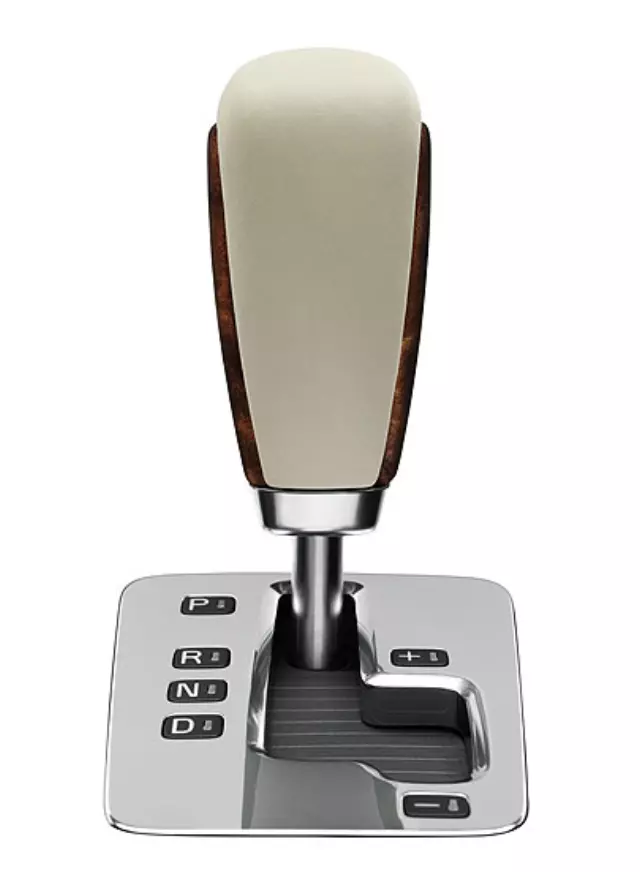 Leather Gearshift Knob W/Wood Inlay - Volvo (8671055)