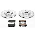 K131 - : Z23 Daily Driver Carbon-Fiber Ceramic Brake Pad and Drilled &amp; Slotted Rotor Kit for PowerStop Image