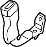 888421BA0B - Electrical: Buckle for INFINITI: EX35 Image