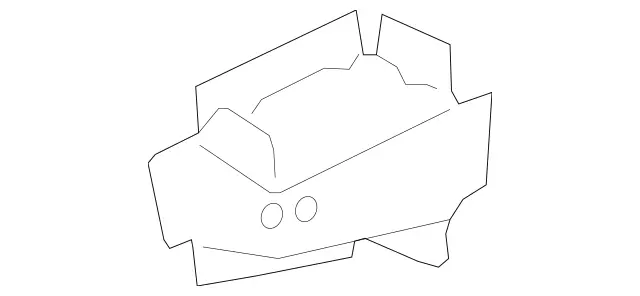 212637161664 - Cowl, Front Panel: Reinforcement for Mercedes-Benz Image