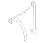 90786007009C94 - Body: Seat Belt Lap And Shoulder Belt for Mercedes-Benz: Sprinter 1500, Sprinter 2500, Sprinter 3500, Sprinter 3500XD, Sprinter 4500 Image