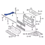 LX6Z7810124AA - Body: Reinforce Bar for Ford: Escape | Lincoln: Corsair Image