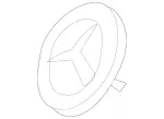 2048170316 - Detachable Parts: Company Sign for Mercedes-Benz: C250, C300, C350 Image