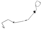 84760833 - : Front Passenger Side Brake Pipe for ACDelco Image