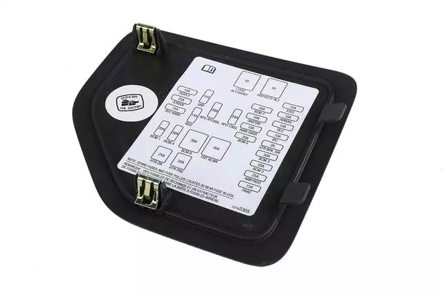 Part# 23165303 Jet Black Instrument Panel Fuse Block Access Hole Cover - GM (23165303)