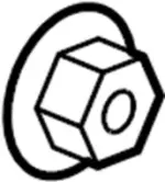 N50205DA0B - : Booster Nut for Infiniti Image