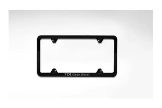 ZAW071801FDX9 - Exterior: Slimline TDI License Plate Frame for Audi: A3, A3 Quattro, A6 Quattro, A7 Quattro, A8 Quattro, Q5, Q7, S6, S7, S8 Image