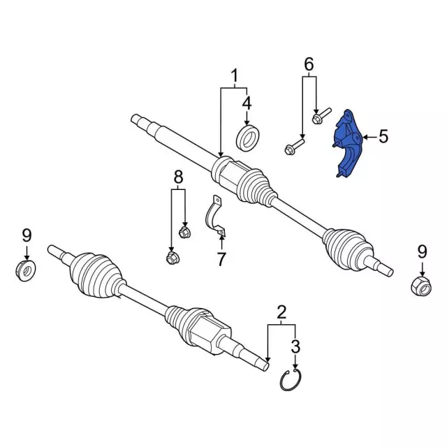 LX6Z3K305G - Suspension: Support Bracket for Ford: Maverick Image