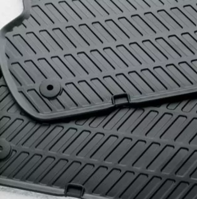 4H0061511041 - Interior: All-Weather Floor Mats - Rear - Nwb - Black for Audi: A8 Quattro, S8 Image