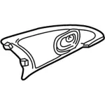 5S4Z5423713DAC - Body: Trim Bezel for FORD Image