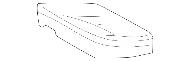 2039200950 - Rear Seat Bench: Padding, Cushion for Mercedes-Benz: C230, C240, C280, C32 AMG, C320, C350, C55 AMG Image image