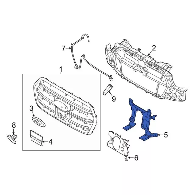NK4Z3962B - : Mount Bracket for Ford: E-Transit Image