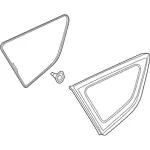 CJ5Z7829711B - Body: Quarter Glass for Ford Image