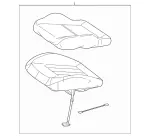 21891012308P13 - : Cushion Assembly for Mercedes-Benz Image