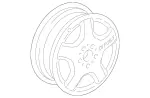 66031220 - : Wheel 5 hole AMG 8x18 for Mercedes-Benz Image