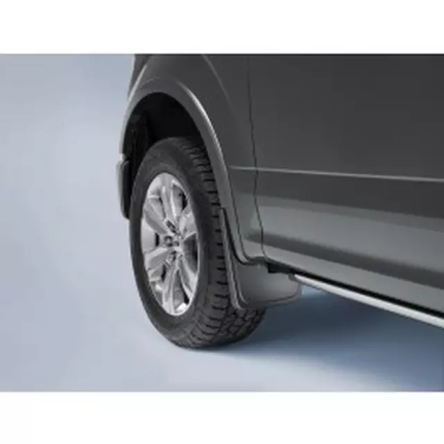 FL3Z16A550AA - : Splash Guards - Molded, Front Pair, Carbon Black, With Wheel Lip Molding for Ford: F-150 Image