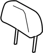 864001NG3E - : Headrest for INFINITI: G37, Q60 Image