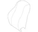 16791011109E43 - : Seat Back Cover for Mercedes-Benz Image