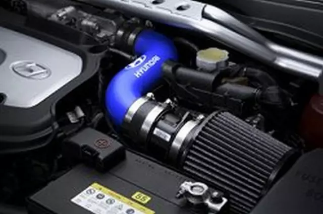 Short Ram Intake System - 3 And 4 Door - Blue - Hyundai (U8970-1E310)