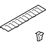 FL3Z1513208AB - Body: Scuff Plate for Ford: F-150, F-250 Super Duty, F-350 Super Duty, F-450 Super Duty Image