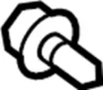 651914GA1A - Body: Upper Molding Rivet for INFINITI: QX50, QX55 Image